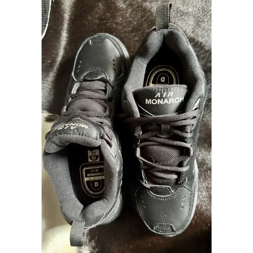 Nike Air Monarch 4 Triple Black Sneakers 415445-001